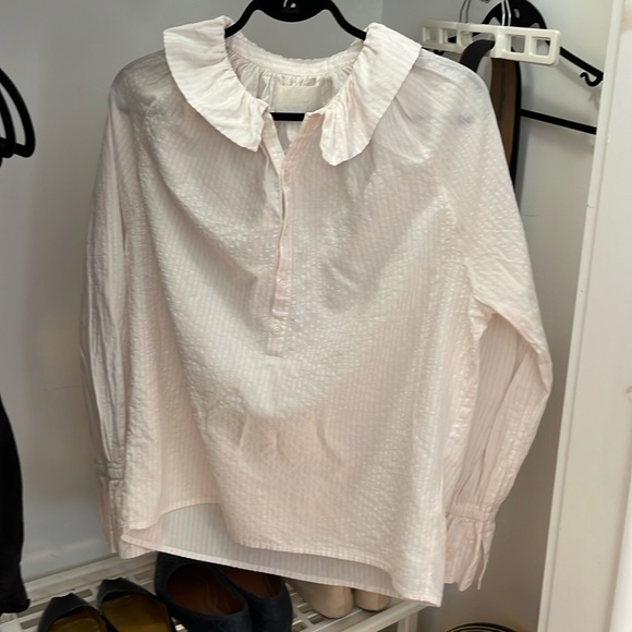 citizens of humanity off-white button-down shirt size XS - Picture 6 of 9